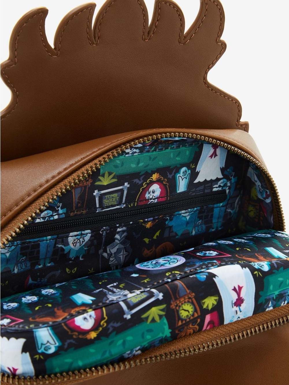 Loungefly Disney Haunted Mansion Clock Crossbody Bag, Glow-in-the-Dark - Picture 6 of 13